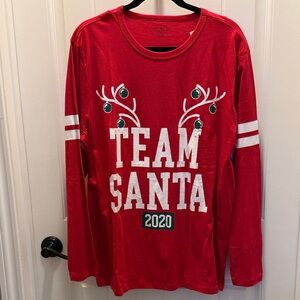 The Children's Place Red Unisex ‘Team Santa 2020' Long Sleeve Tee (L)